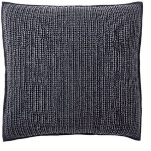 (2) Pottery Barn 26” euro Blue Cotton Honeycomb Quilted Sham Pillow Cover